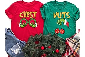 Chest Nuts Custom Matching Christmas Funny Couple Shirts, Family Christmas Shirt, Matching...
