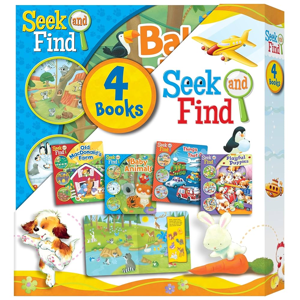 Seek and Find 4-Book Slipcase Set - Old McDonald's, Things