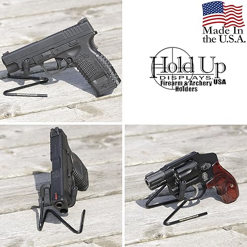 Miniatura 2 de Hold Up Displays Soporte para pistola  Soporte para armas  Soportes para revólver funciona muy bien en cualquier tienda segura de armas o hogar  El