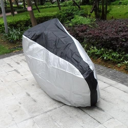 Miniatura 9 de ATCG Bike Cover 190T Nylon Waterproof Bicycle Cover for Mountain Bike, Road Bike Outdoor Storage, L