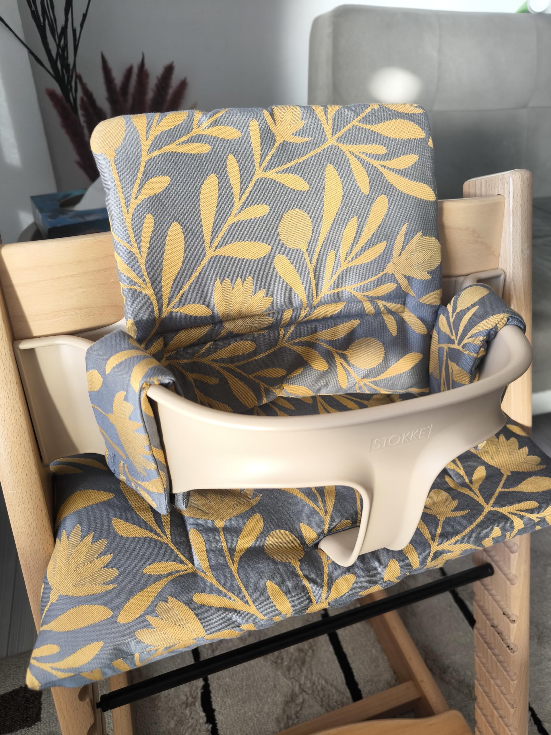 Gecoat zitkussen voor stokke tripp trapp kinderstoel 'voetbal