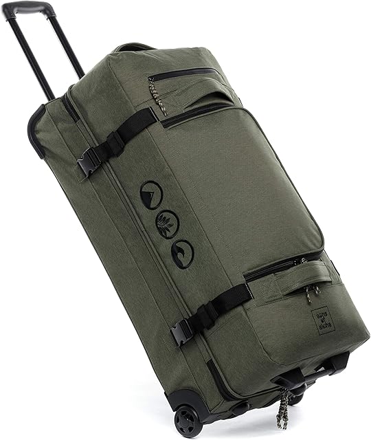 Duża torba podróżna z 2 kółkami, 80 cm, walizka sportowa na kółkach, walizka podróżna, Xl-120 litrów, L