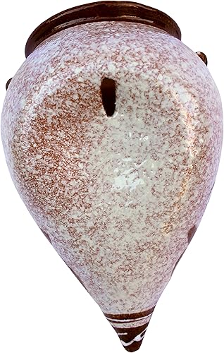 Miniatura 3 de Cactus Canyon Ceramics Maceta de pared de orza española pintada a mano, Café de Pico español