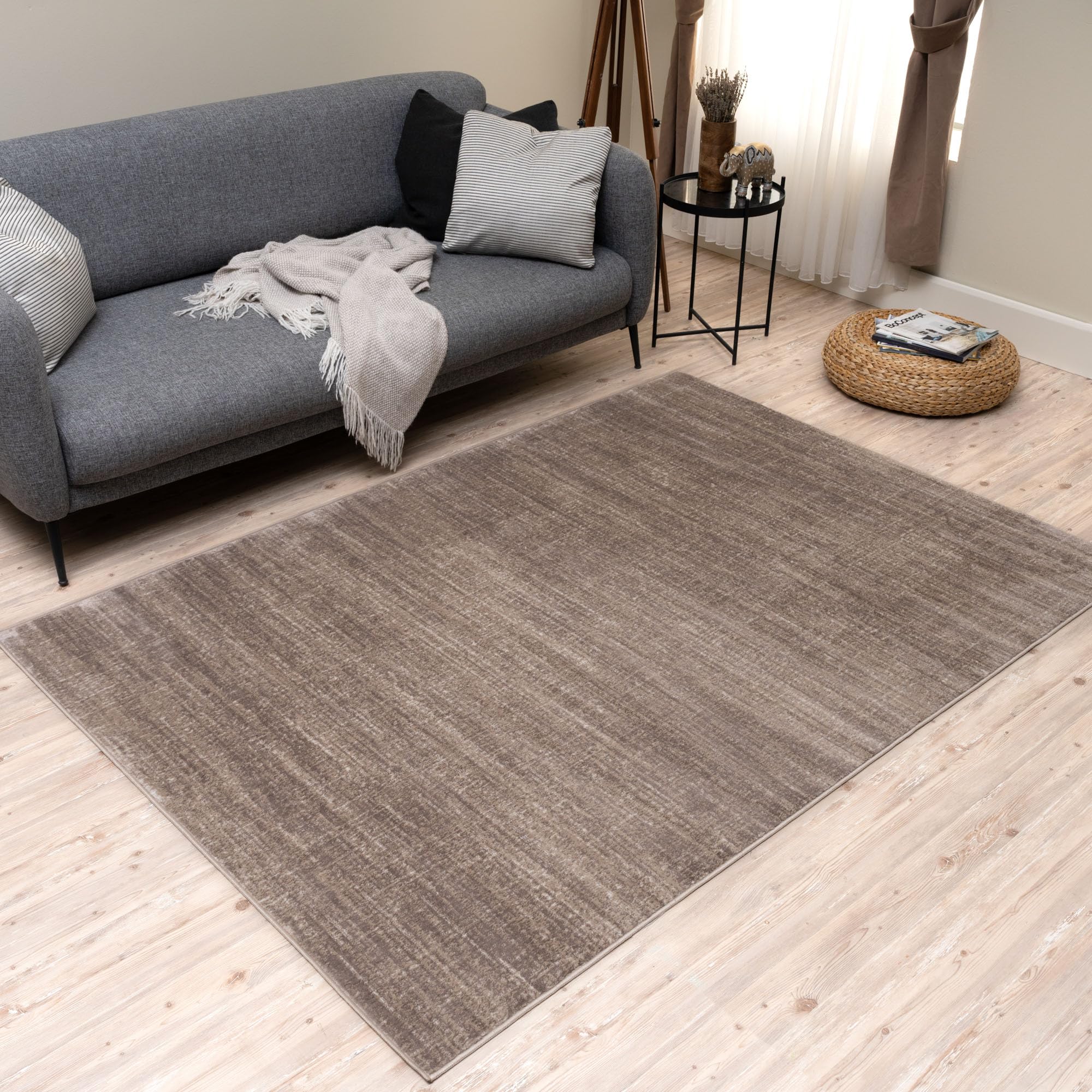 The Rugs Unisex Beige Montana Abstract Design Living Room Area Rug 3800 In 240Cm X 340Cm
