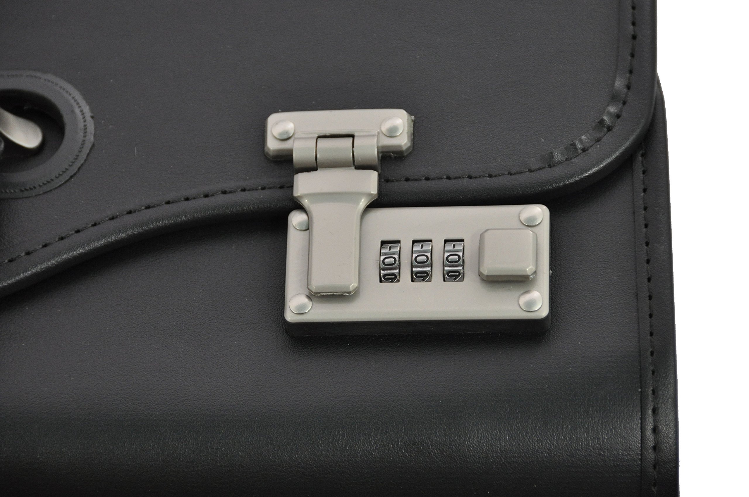Pilotenkoffer Trolley Rollen Laptopfach 17" Pilotentrolley mit Vortasche und Zwei Seitentaschen