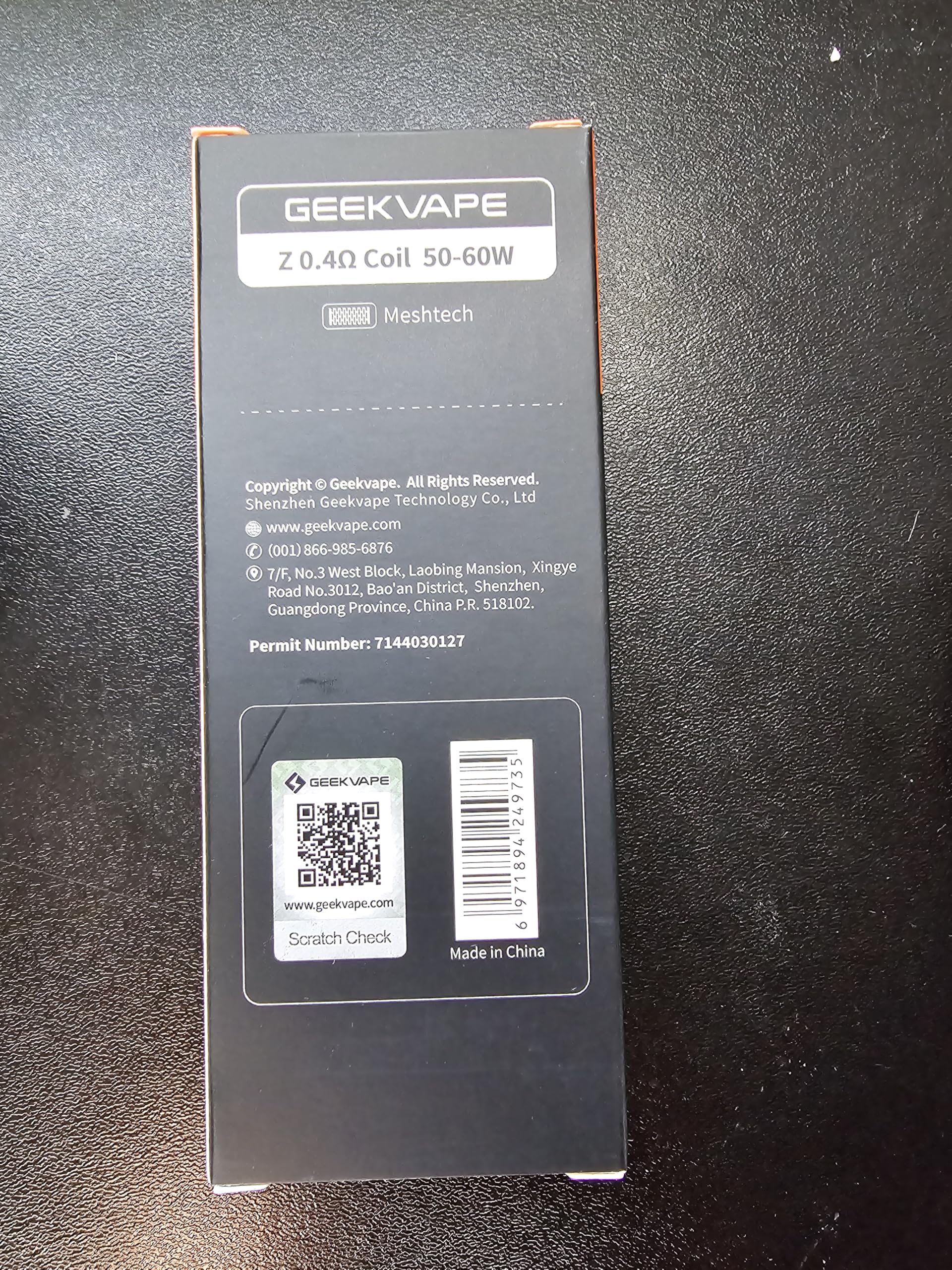 Rsistances Mesh Z1 (0.4ohm) Geekvape (pack de 5) sans Nicotine ni Tabac :  Amazon.fr: High-Tech