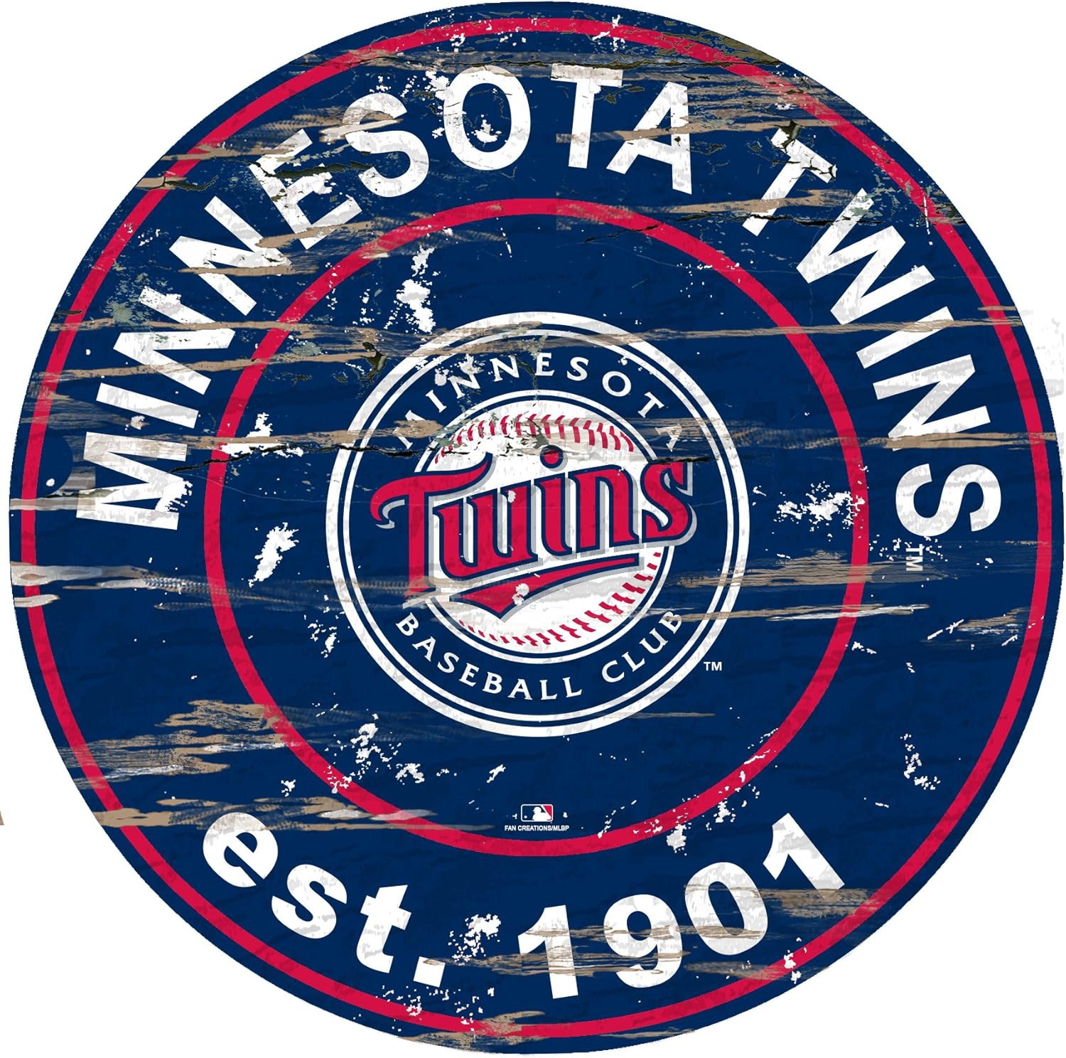 Fan Creations MLB Minnesota Twins Unisex Minnesota Twins 24" Est. Date Round Signminnesota Twins 24" Est. Date Round Sign, Team, One Size