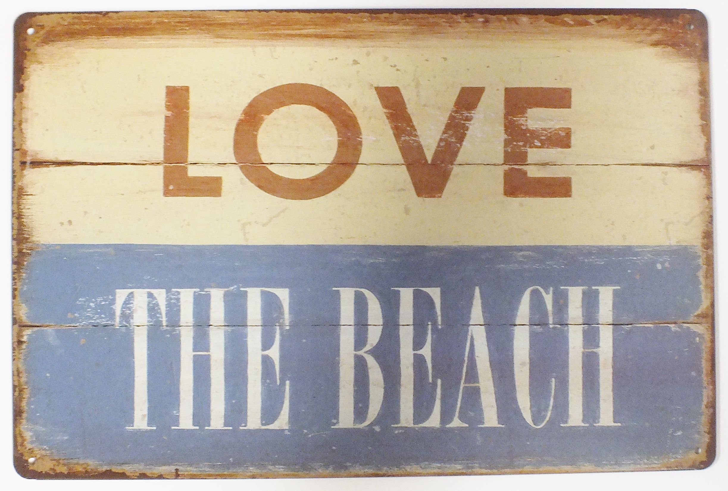 Tin Metal Sign Plaque Bar Pub Vintage Retro Wall Decor Poster Home Club Tavern Wall Door (30 x 20 cm) - UK Company (194 - Love The Beach)