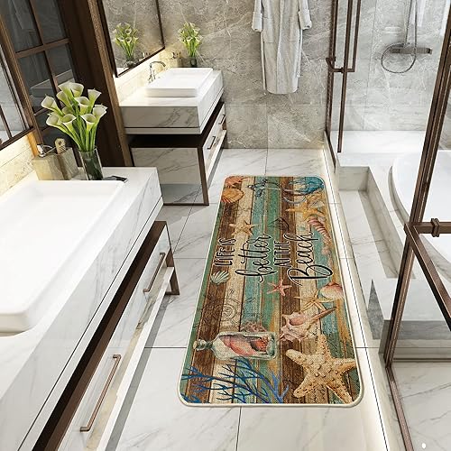 Miniatura 5 de Hexagram Juego de 2 tapetes de cocina de otoño, alfombras y tapetes de cocina de otoño, tapetes a cuadros de búfalo para decoración de piso,