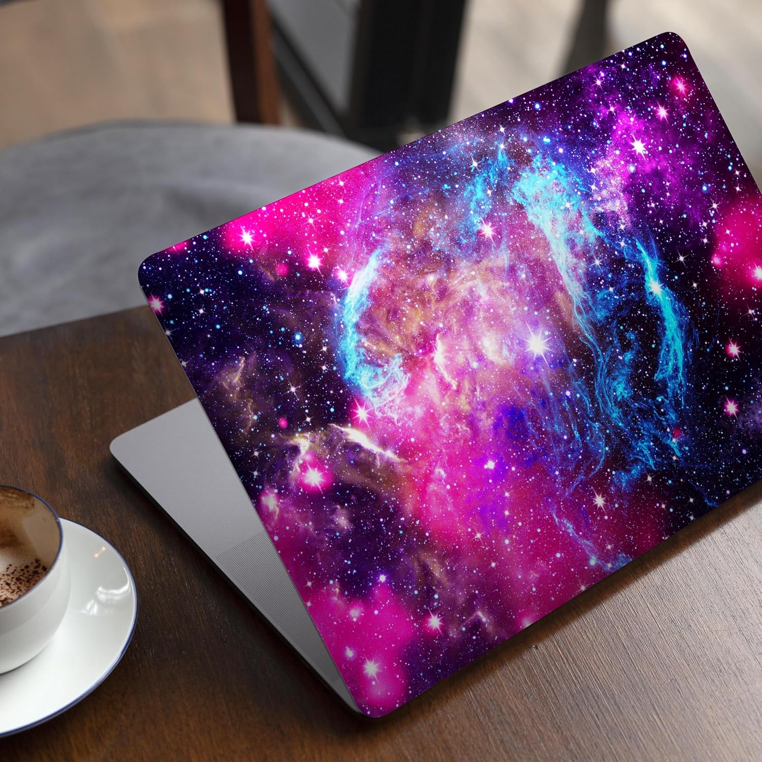 DesignSkinz - Compatible with MacBook Pro 13" wo TB (A1708) - Skin Decal Protective Scratch Resistant Vinyl Wrap - Bright Trippy Space