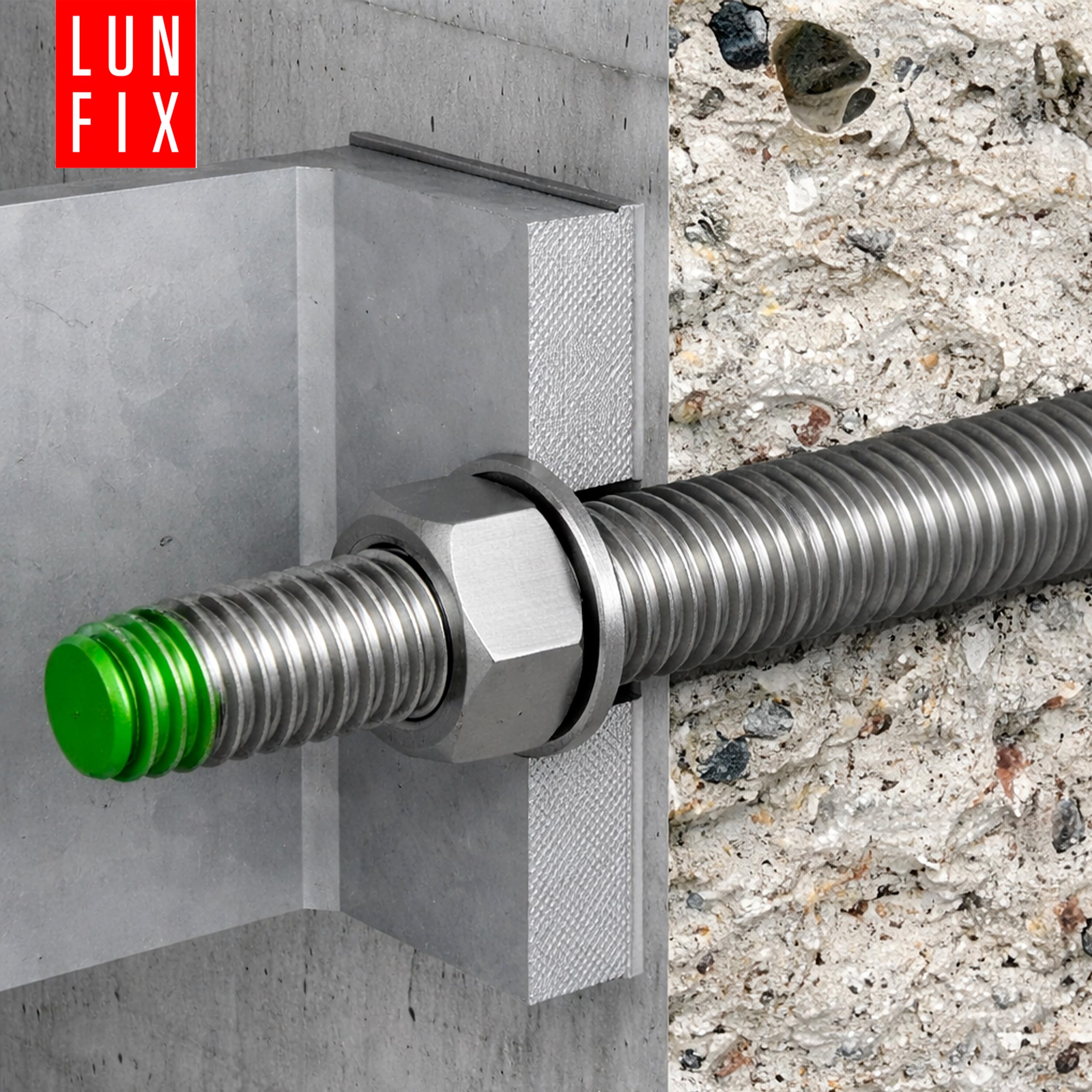 Gewindestange M16 1 Meter aus Edelstahl A2 V2A DIN 976 mit Vollgewinde zuschneidbar für Metallbau, Holzbau, Montage, Außenbereich