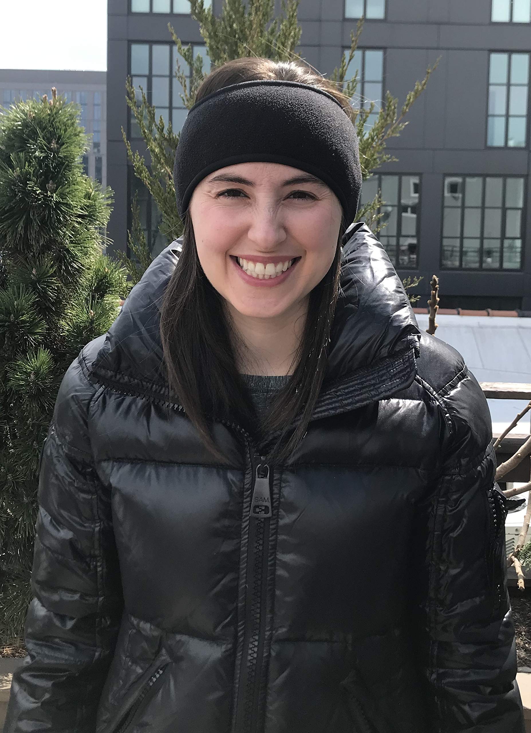 N'Ice Caps Kids Fleece Headbands 2-Pack | Stretchy | Full Ear Coverage Boys Girls (Black/Charcoal Grey Pack, One Size Fits 4-16 Years)