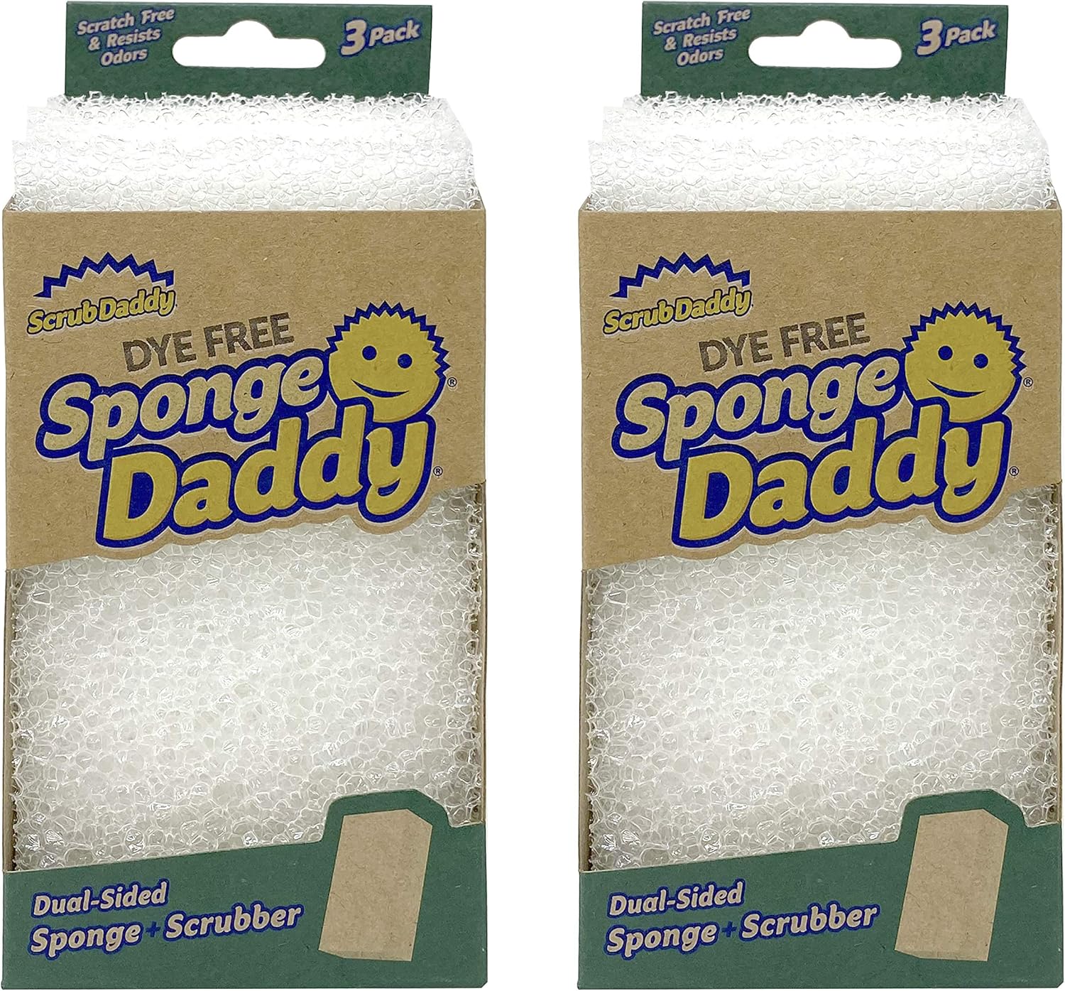 Sponge Daddy Dye Free Sponges 3 Pack (Pack of 26 Sponges Total) Buy