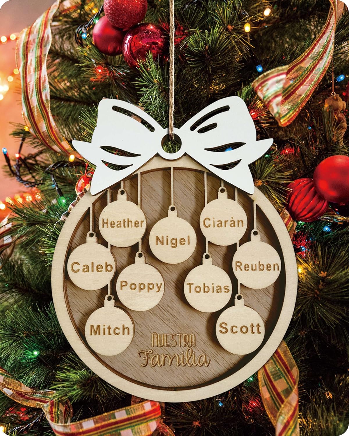Family Name Christmas Ornaments 