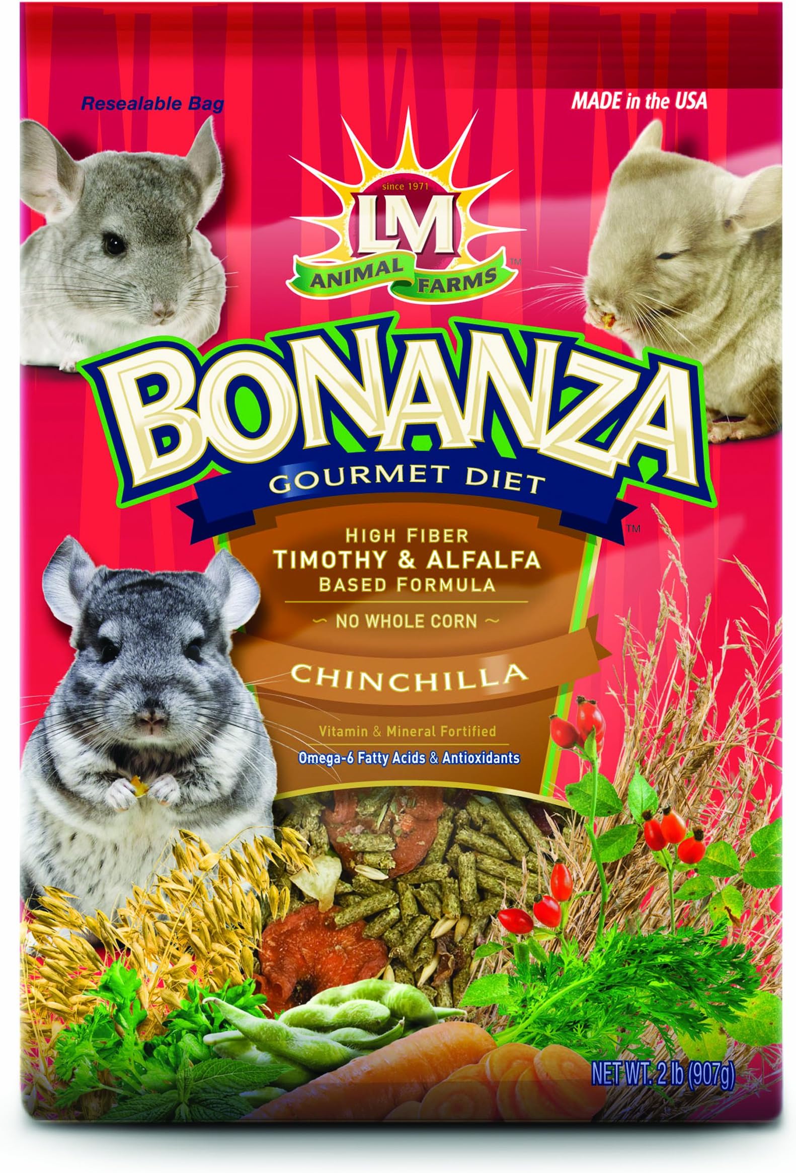 Bonanza Gourmet Chinchilla Diet - 2lbs