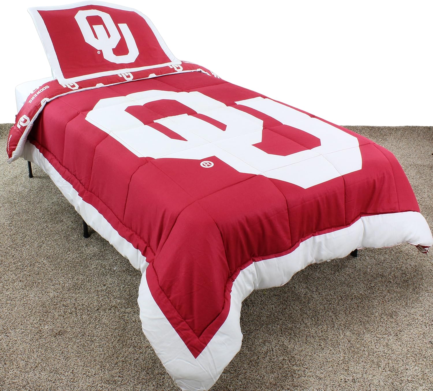College Covers Oklahoma Sooners Reversible Comforter Set