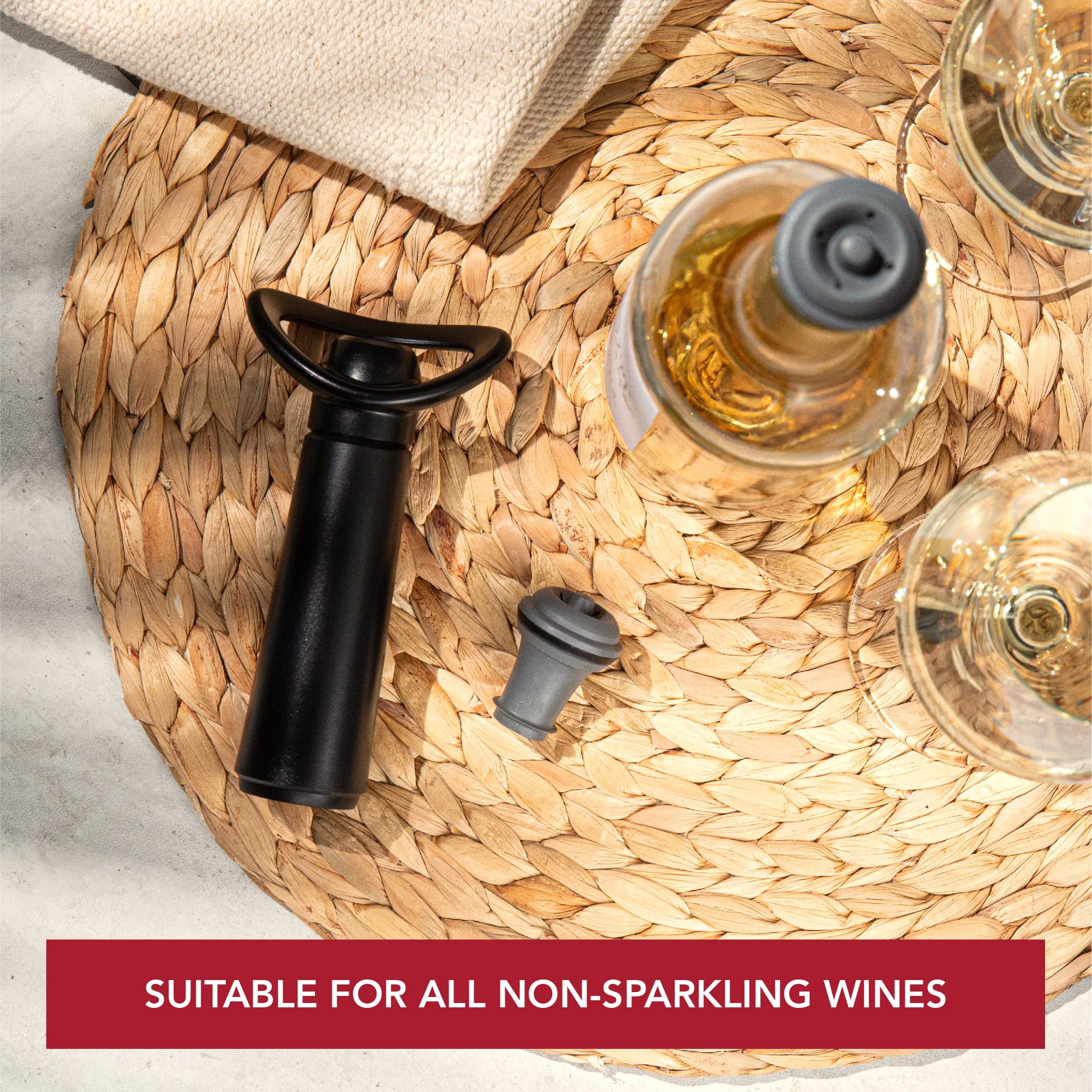 Pompe À Vin Avec 4 Bouchons À Vide, Pompe Vin, Bouchon De