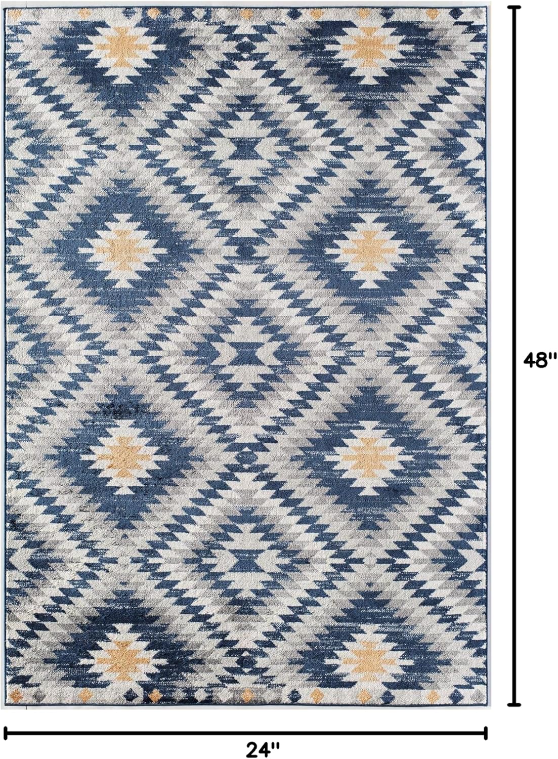 Rugs America BR30H Kilim Cadet Moroccan Tribal 2x4 Area Rug 2' x 4'