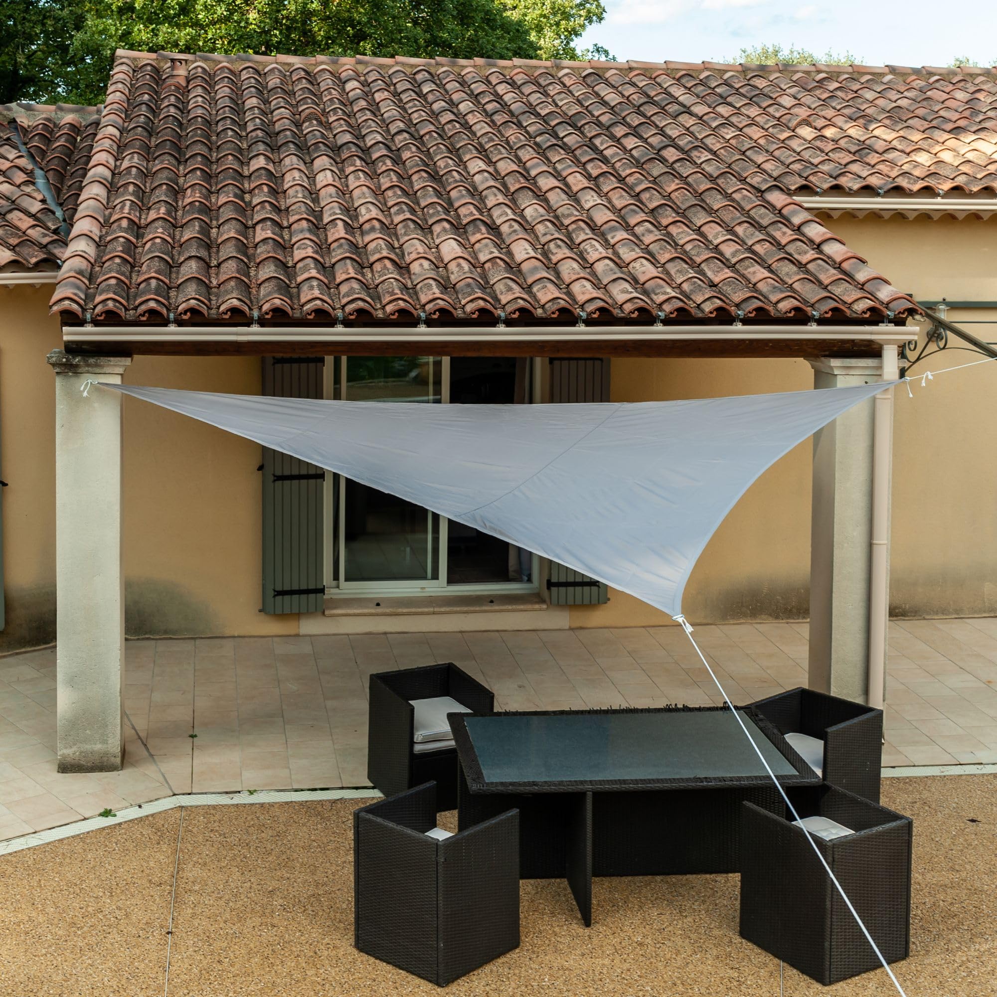 WERKA PRO Triangle Sun Shade Sail 160g/m2 Taupe 3.6 x 3.6 x 3.6 m — image 1
