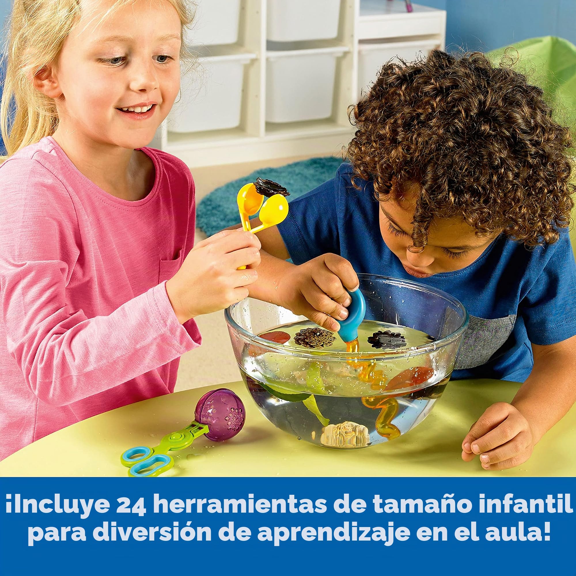 Learning Resources Set de Herramientas para Motricidad Fina Helping Hands, 3+ años, Juego Educativo Sensorial para Aula de Educación Infantil