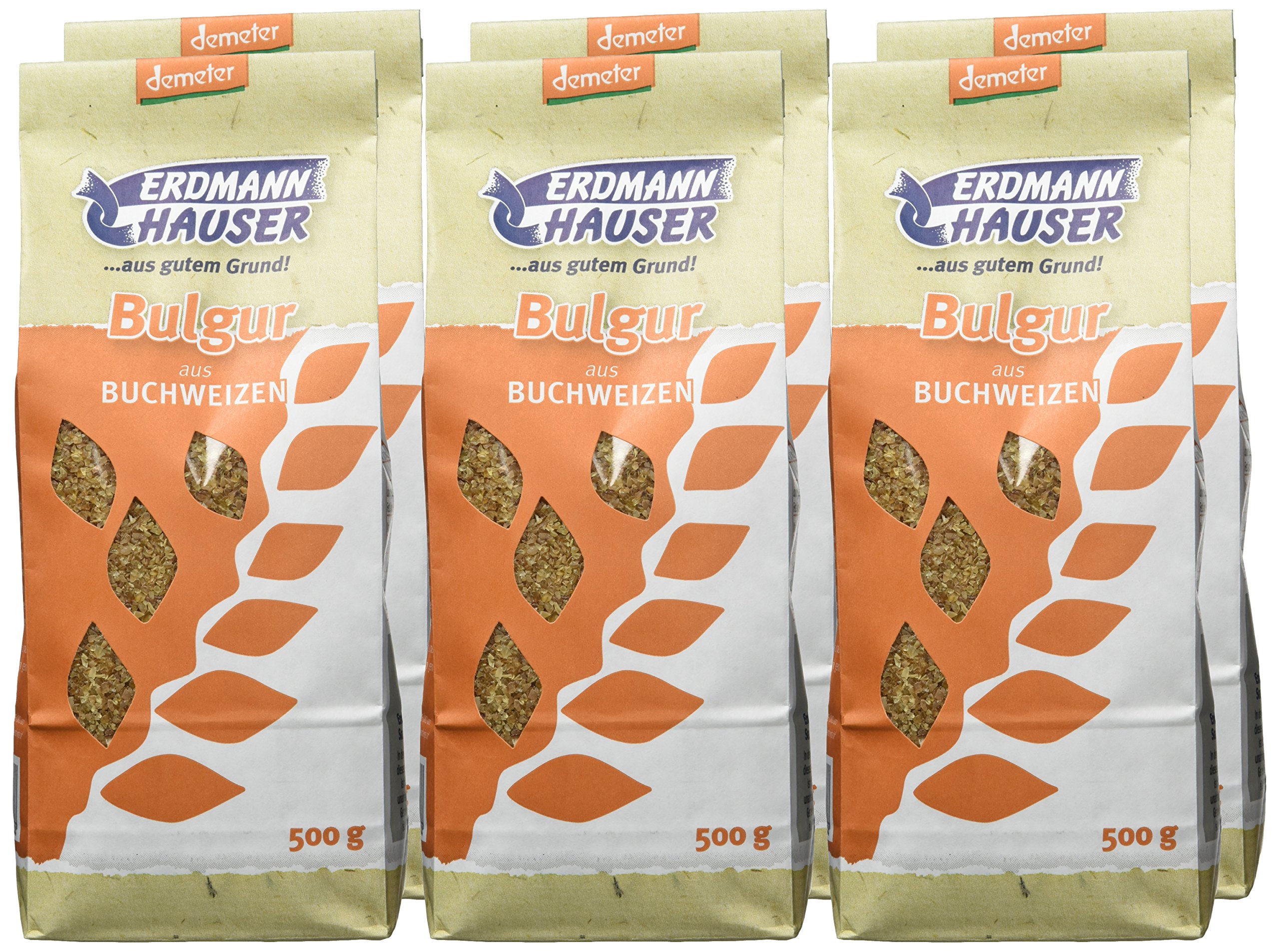 Erdmann Hauser Bio Buchweizen-Bulgur, 6er Pack (6 x 500 g)