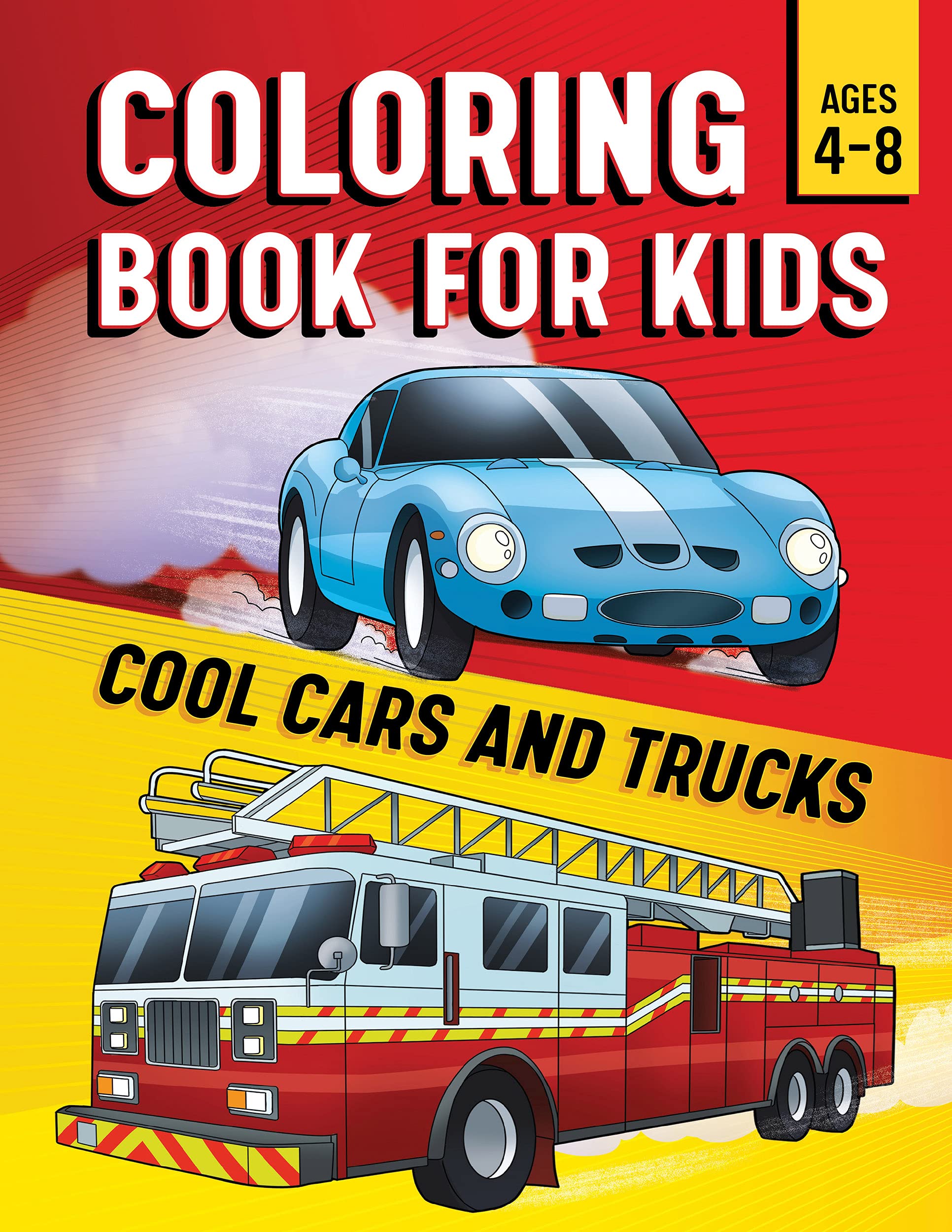 Rockridge Press Coloring Book for Kids: Cool Cars & Trucks