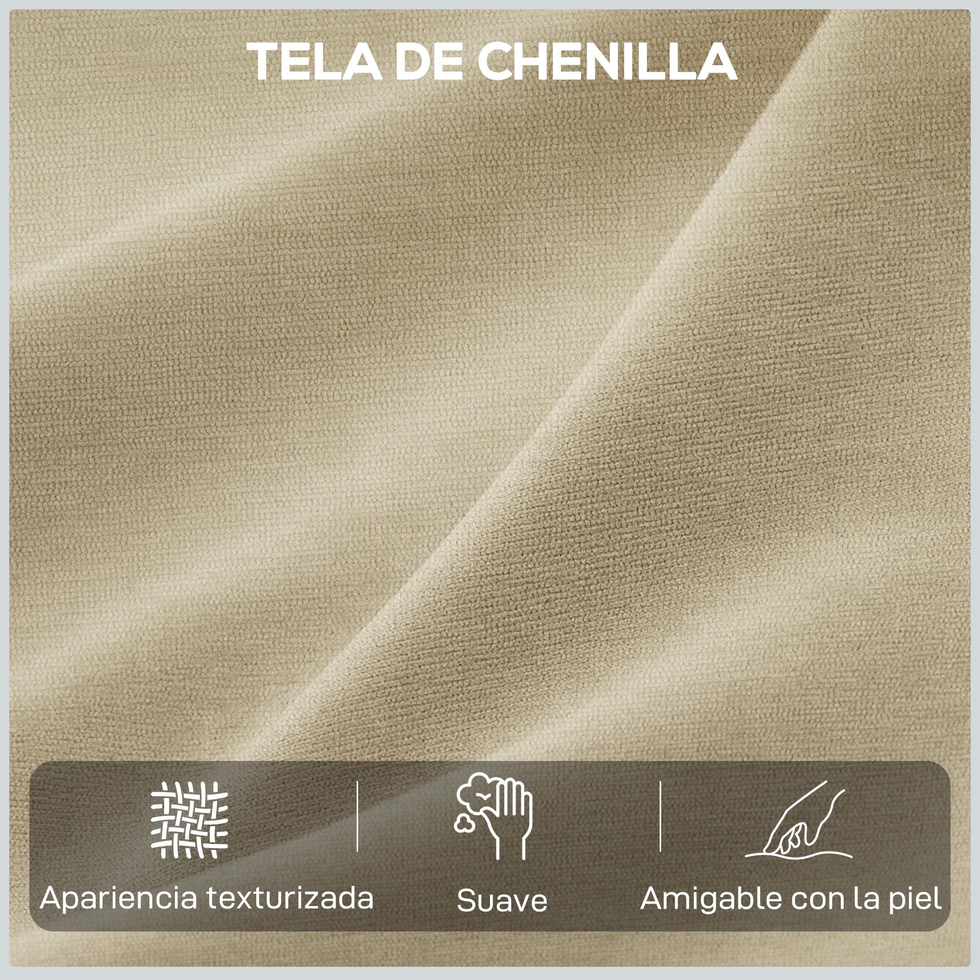 HOMCOM Sillón Relax Reclinable Eléctrico con Doble Motor Reposapiés Beige | Sillón Reclinable de Chenilla Giratorio, Balancín, Reposacabezas Ajustable, Puertos USB y USB-C, Botones Iluminados