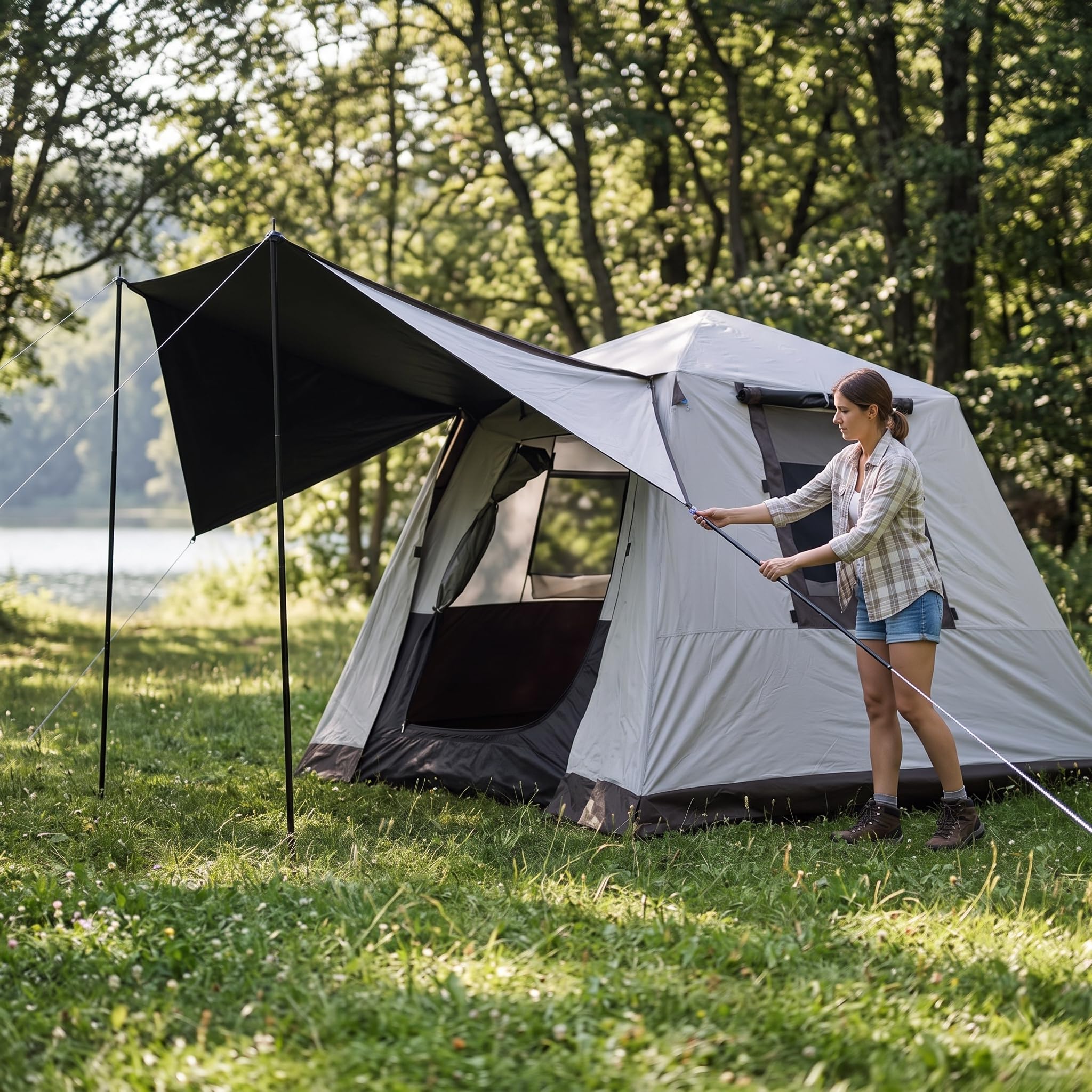 Campeggio Rapida 3-4, Impermeabile, Doppio Strato, per outdoor