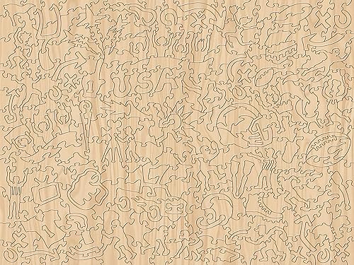 Miniatura 3 de YouTheFan NFL - Rompecabezas de madera de la serie retro, 17.75 x 13.25 pulgadas, 333 piezas