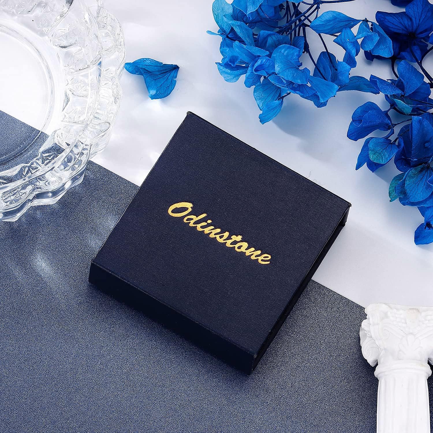 Odinstone Cat Necklace, S925 Sterling Silver Cat on Moon Pendant with Cubic Zirconia, Cat Jewelry Mothers Day Gifts for Mum with Gift Package - I Love You Forever