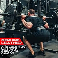 BEAST RAGE Bőr Súlyemelő Öv, 4" Párnázott Hátrésszel, 10 Állítható Lyukkal - Erőemeléshez, Felhúzáshoz, Testépítéshez - Férfiaknak és Nőknek 7