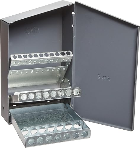 Chicago Latrobe Estuche para brocas, capacidad de 26 brocas, para tamaños de letra A - Z - 57808