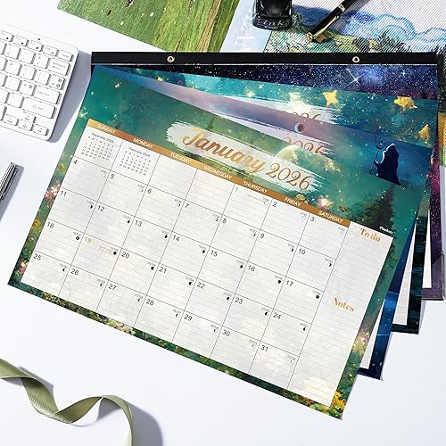Miniatura 10 de Calendario de escritorio 2024, calendario de escritorio 2024, calendario mensual de escritoriopared 2 en 1, enero de 2024 a diciembre de 2024, 17 x
