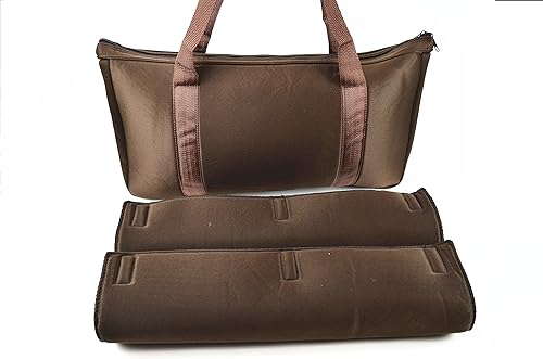 C&H Solutions Bolsa suave Mah Jongg de color café, bolsa vacía, bolsa de transporte Mah Jongg