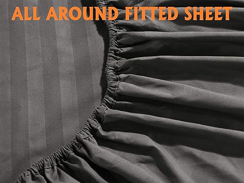 Miniatura 4 de Elegant Comfort Juego de sábanas de 4 piezas más suave y acogedor, 1500 microfibra de alta calidad hotelera, lujoso juego de sábanas de 4 piezas a