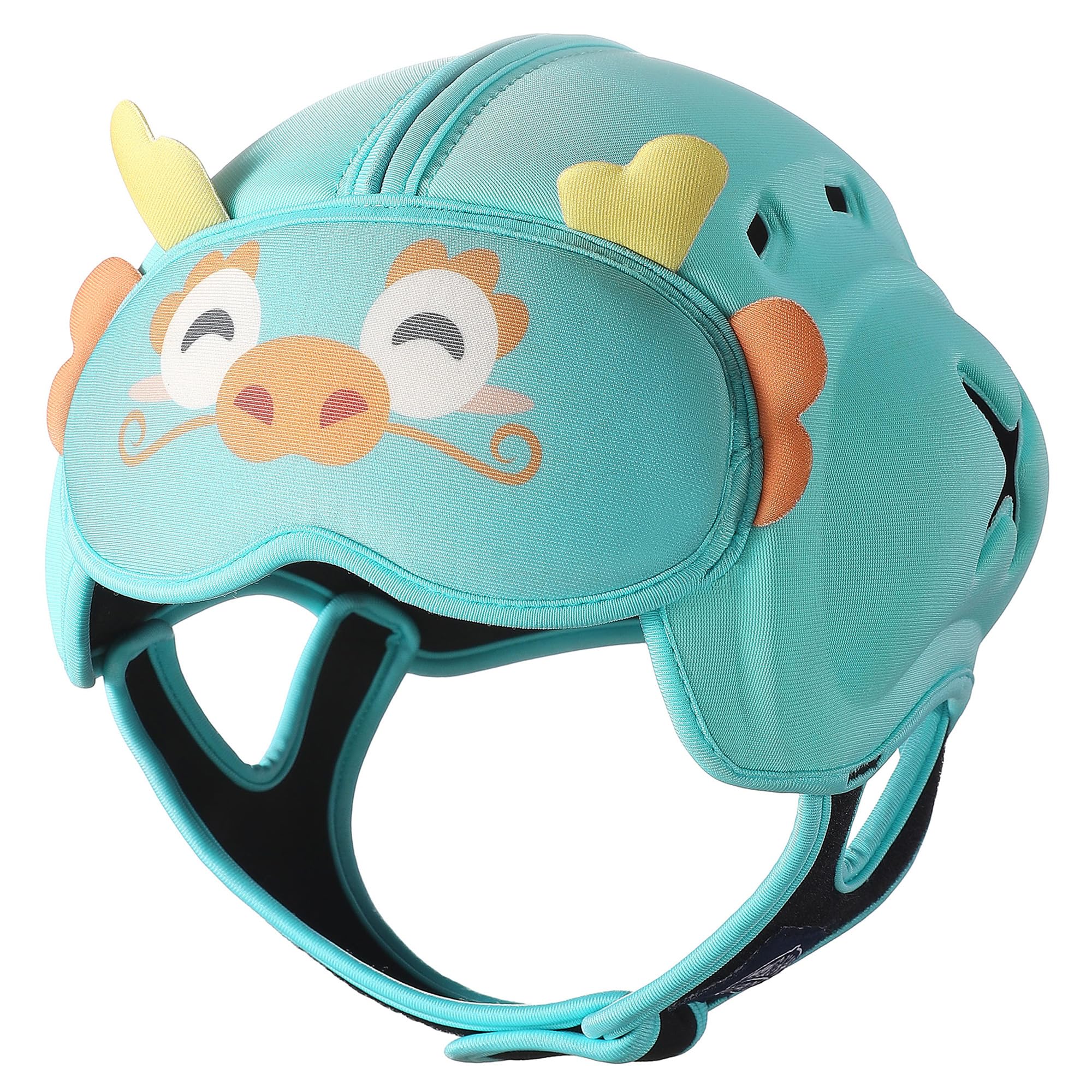 Baby Safety Helmet for Crawling Walking - Mambobaby Baby Helmet Adjustable Baby Head Protector Breathable Soft Infant Helmet Head Protection for Aged 6-24 Months, Ultra-Lightweight Dragon