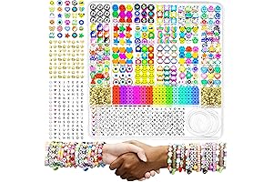 ARTDOT 1642-Piece Clay Bead and Charm Kit for Friendship Bracelets