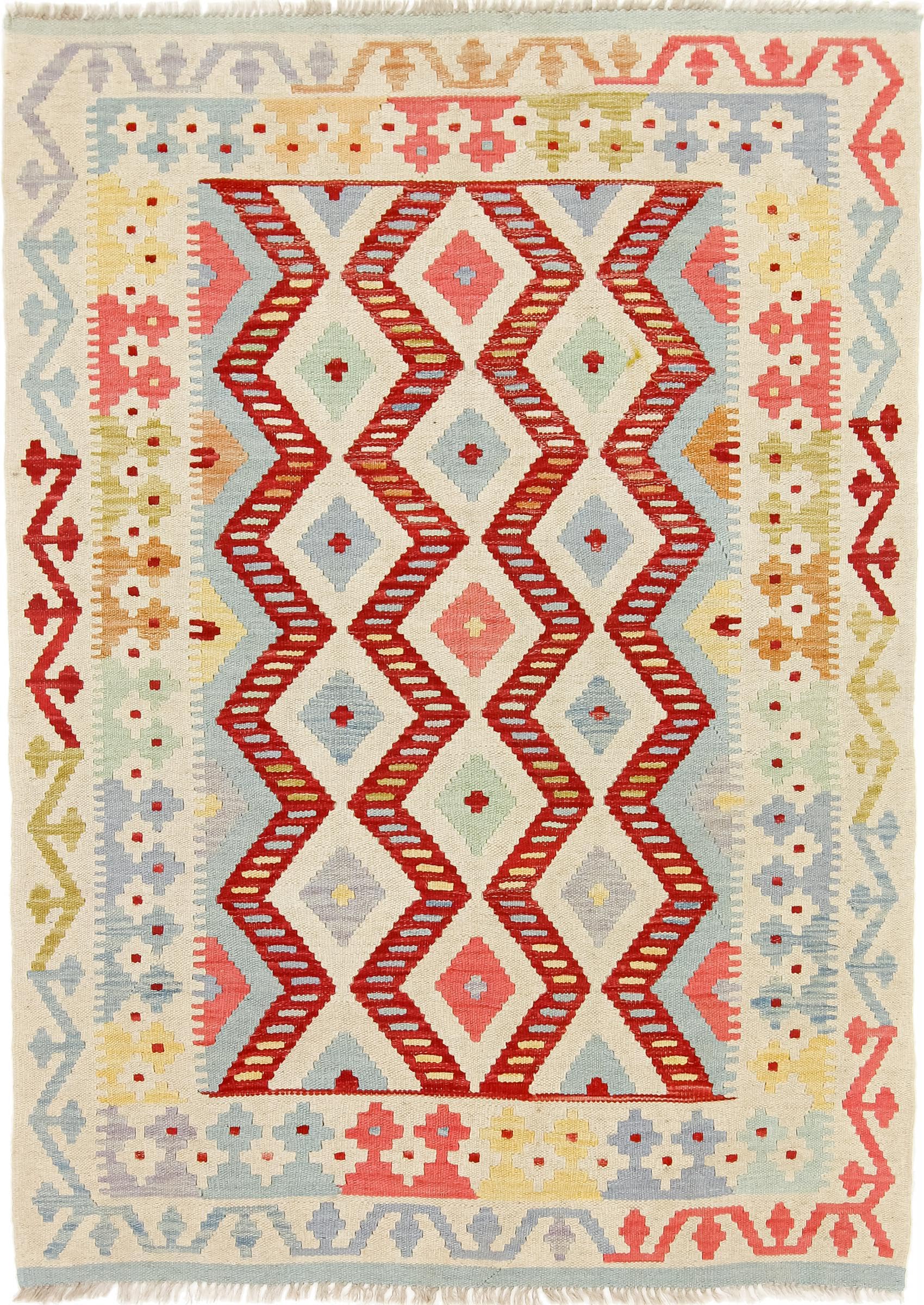 Tapis d'Orient Kilim Afghan en laine pour sublimer votre salon bohème