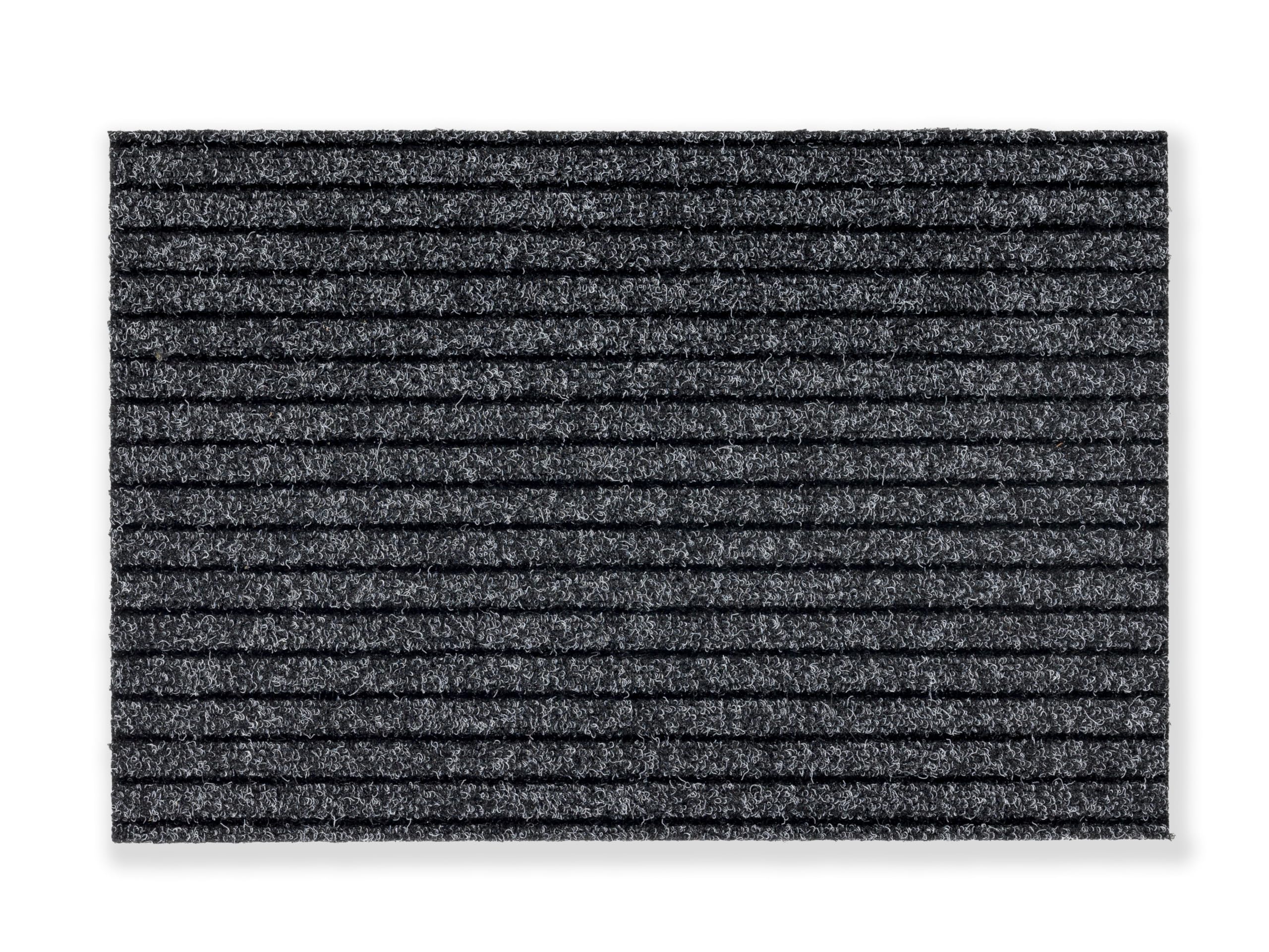 Astra Paillasson extérieur & intérieur - Tapis de propreté Anthracite 50x80cm & 0,22cm de Haut - Paillasson pour Cadres encastrés dans l'entrée - Paillasson Made in Germany