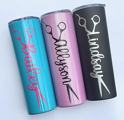 Miniatura 2 de PeluqueríaPeluquero Regalo-Peluquero Vaso-Salón de Belleza-Peluquería-Graduación de Cosmetología-Estudiante de Cosmetología-Personalizado