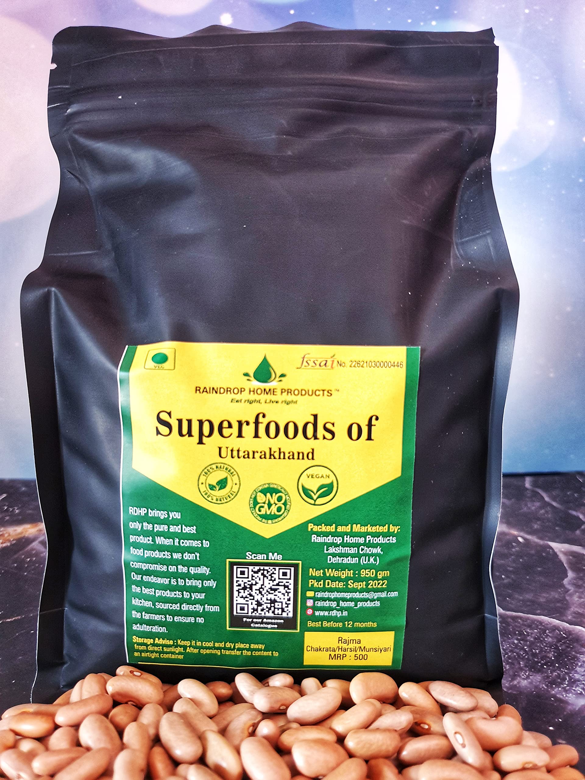 Harshil Rajma, Uttarakhand white rajma, no chemical no polish - 950g (B0965KVB4K) Amazon Price History, Amazon Price Tracker