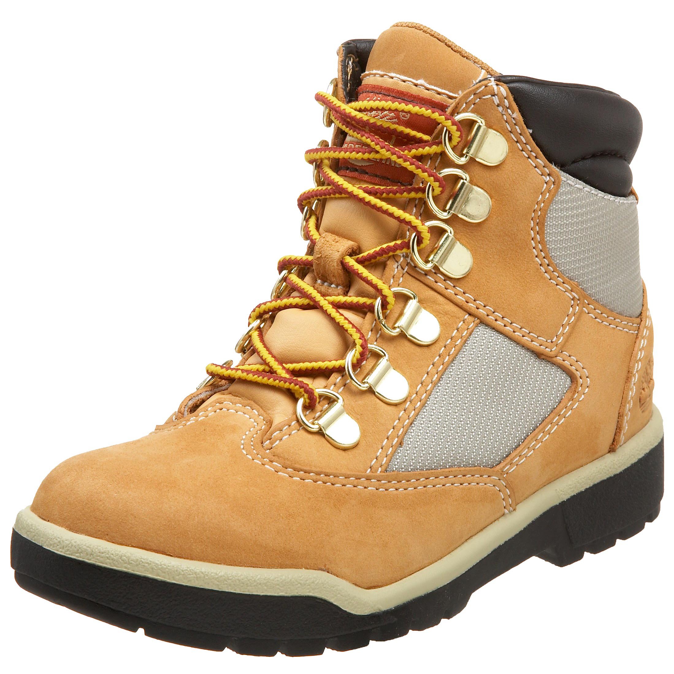 Timberland Youth 6-Inch Field Boot, Brown, 3 Medium