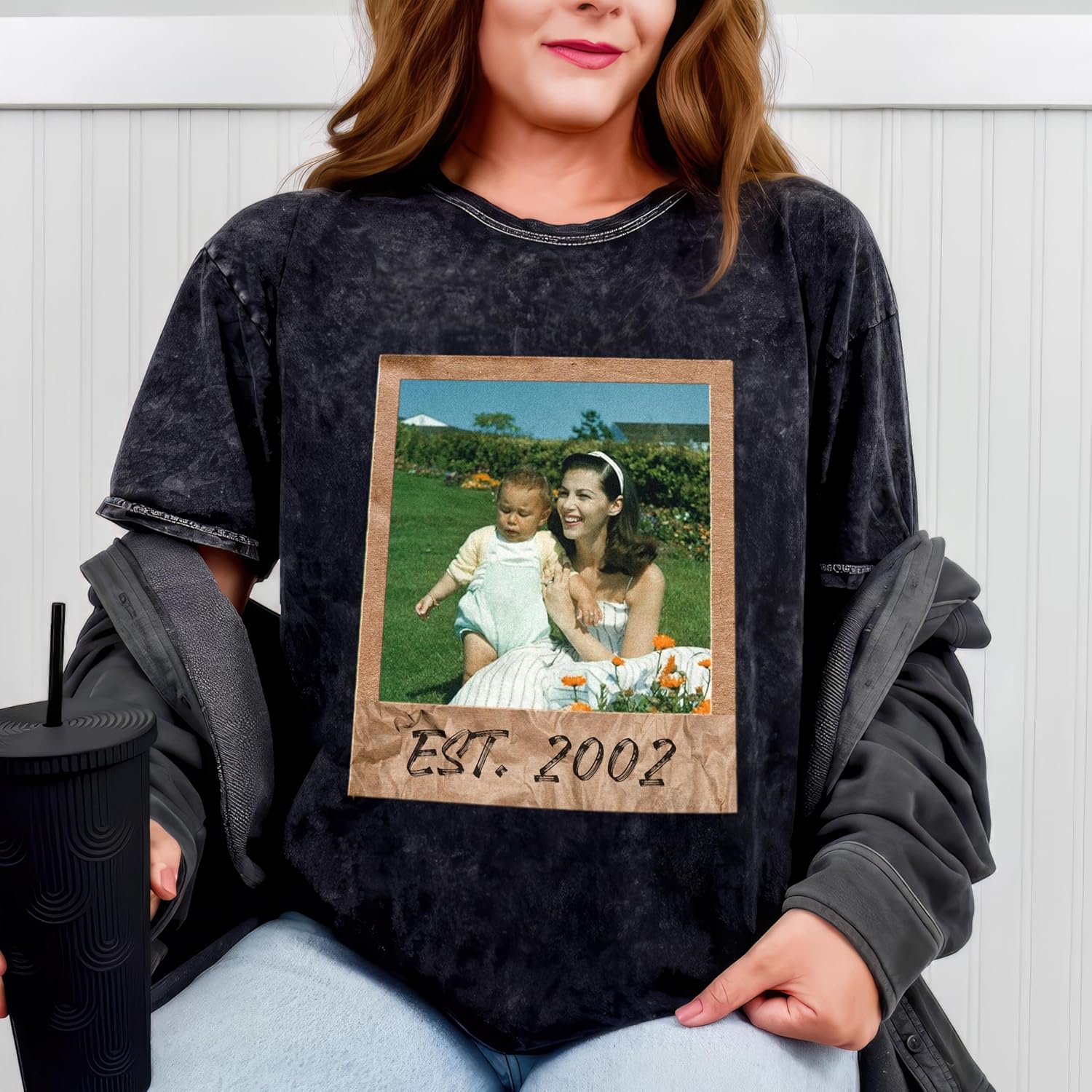 JIX & JOKY Custom T Shirts Custom Bootleg Rap Tee Shirt for Boyfriend Girlfriend Face Tshirt Custom Vintage Washed T Shirt - Image 3