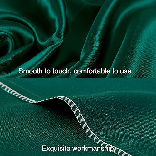 Vista 31 de BEDSUM Paquete de 2 fundas de almohada de satén de seda King para cabello y piel, suaves y lujosas, fundas de almohada con cierre de sobre, 20 x 36