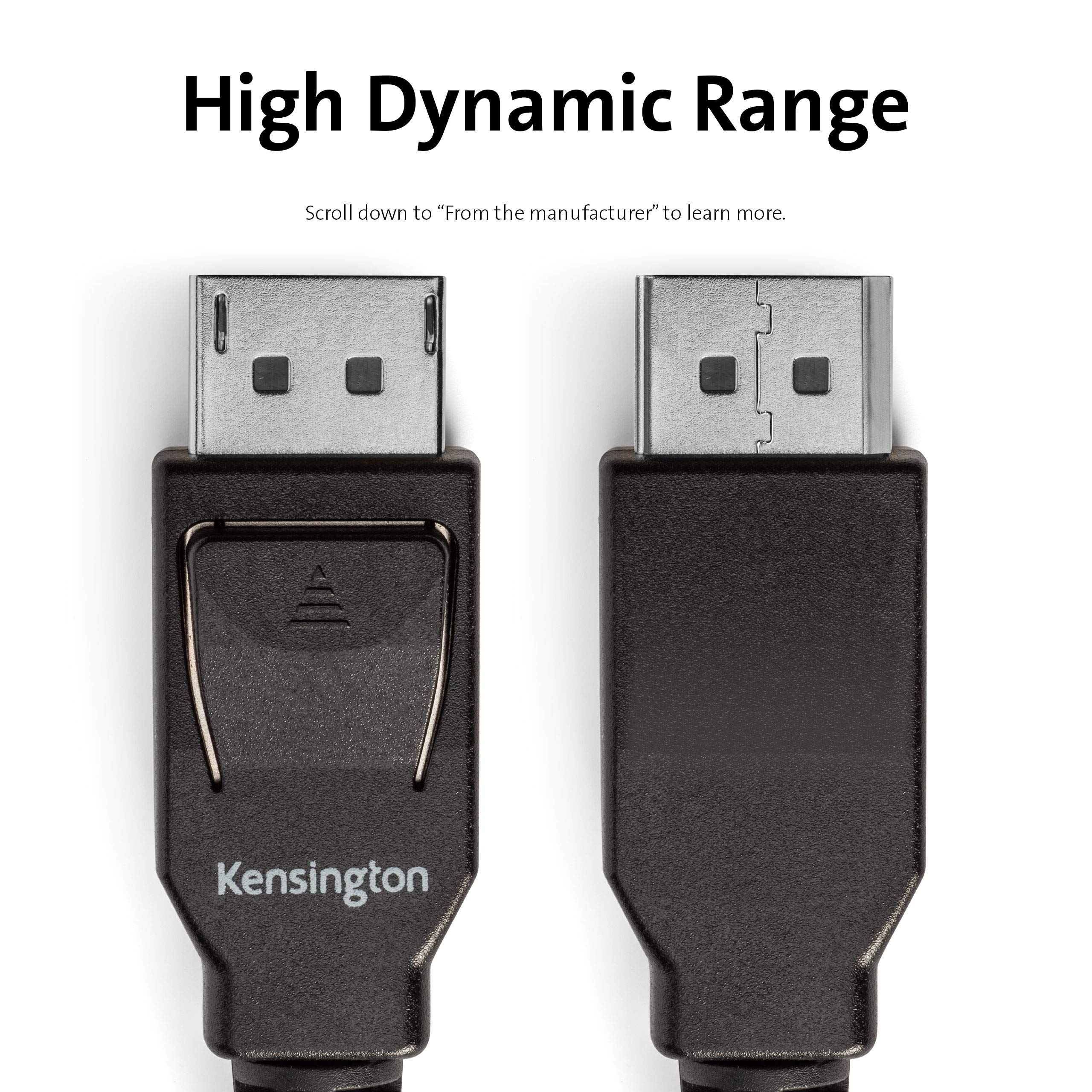 Kensington Câble DisplayPort 1.4 vers DisplayPort 1.4, 1,8 m (K33021WW)