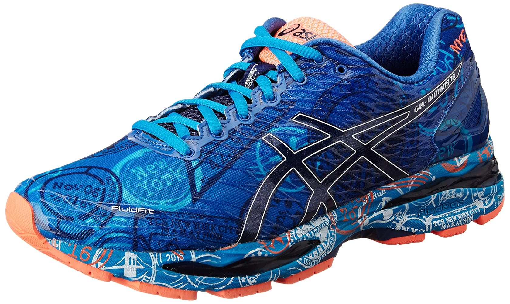 シューズ asics - asics GEL-NIMBUS18 Asics Gel Nimbus 18 New York NYC Marathon 2016 Freedom