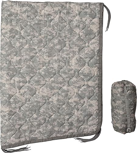 USGI Industries - Manta militar Woobie, con aislamiento térmico, forro de poncho, grande, portátil, resistente al agua, para senderismo, al aire