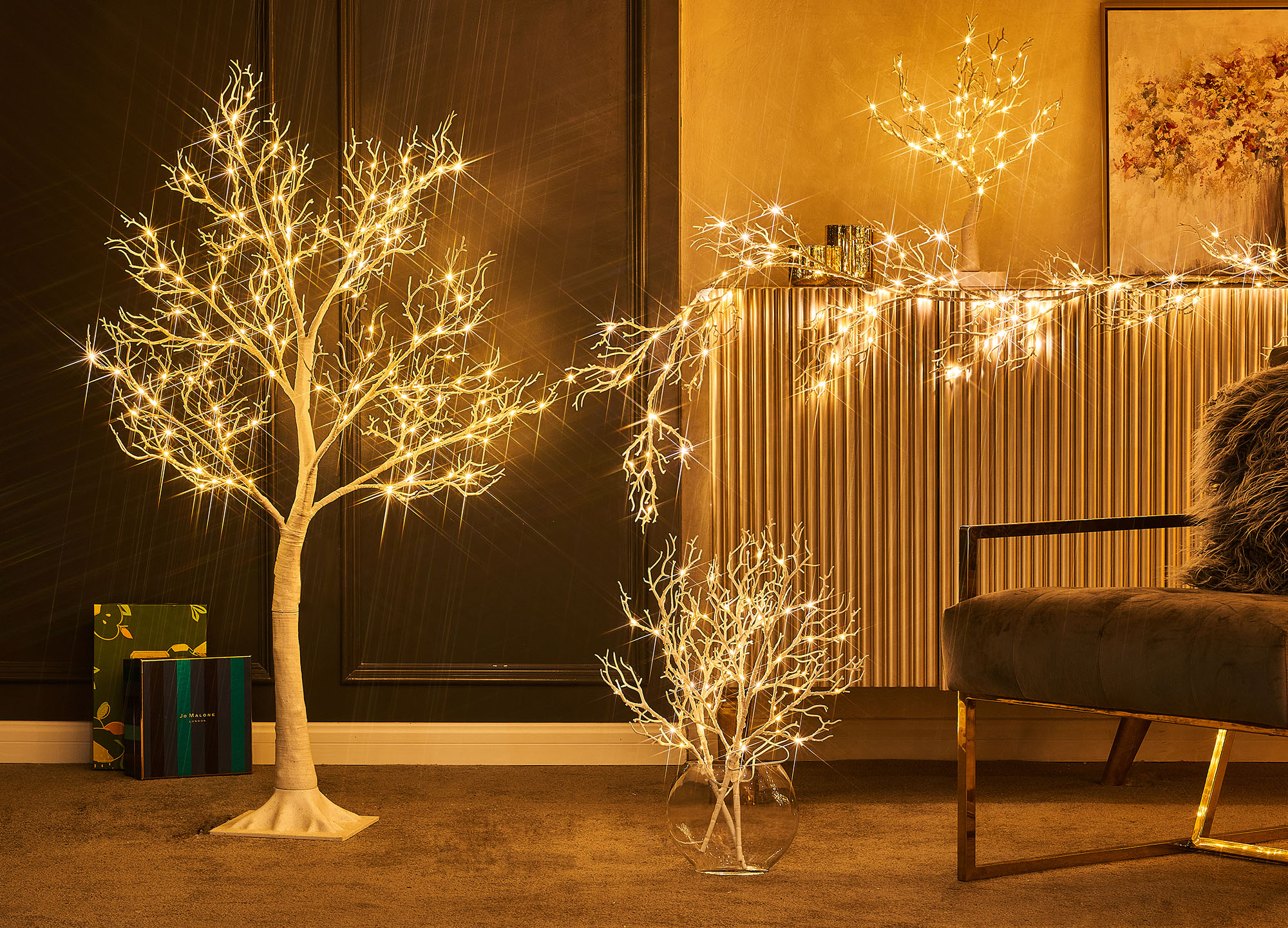 Amazon.com: LITBLOOM White Tree with Lights Plug in 4FT 150 Fairy