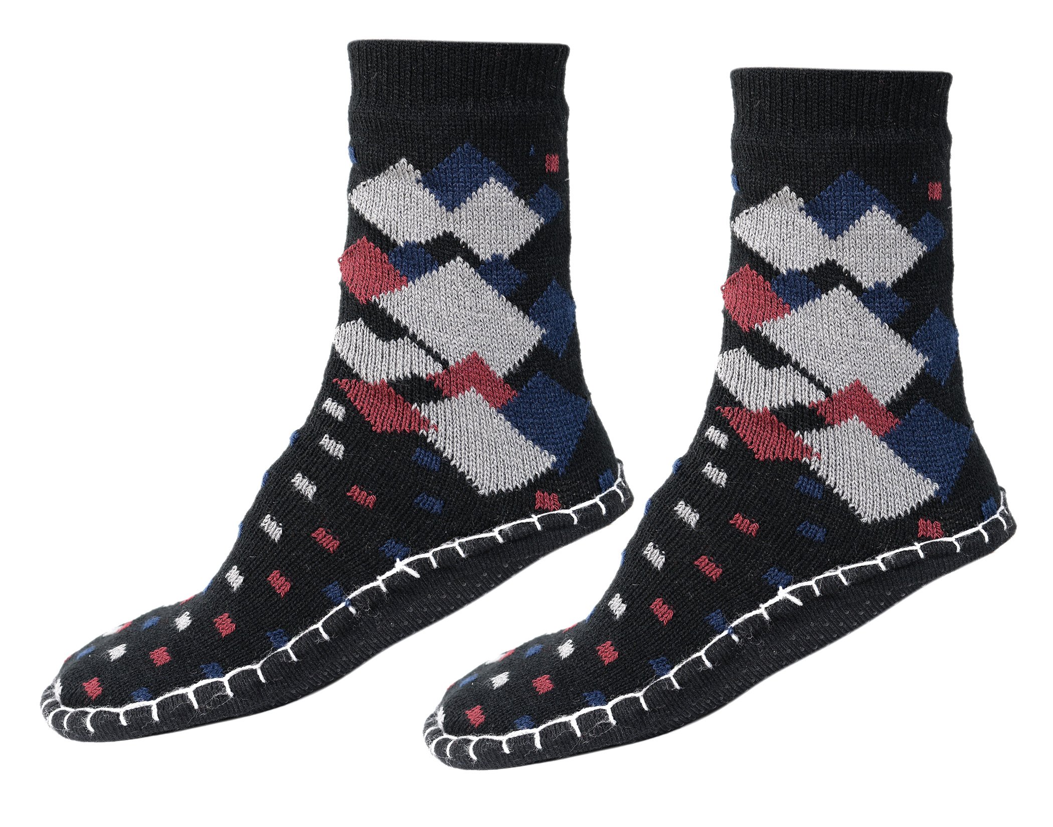 malvina Men's Long Thick Thermal Winter Warm Hiking Boot Socks (Multicolour; Free Size)-picture-2