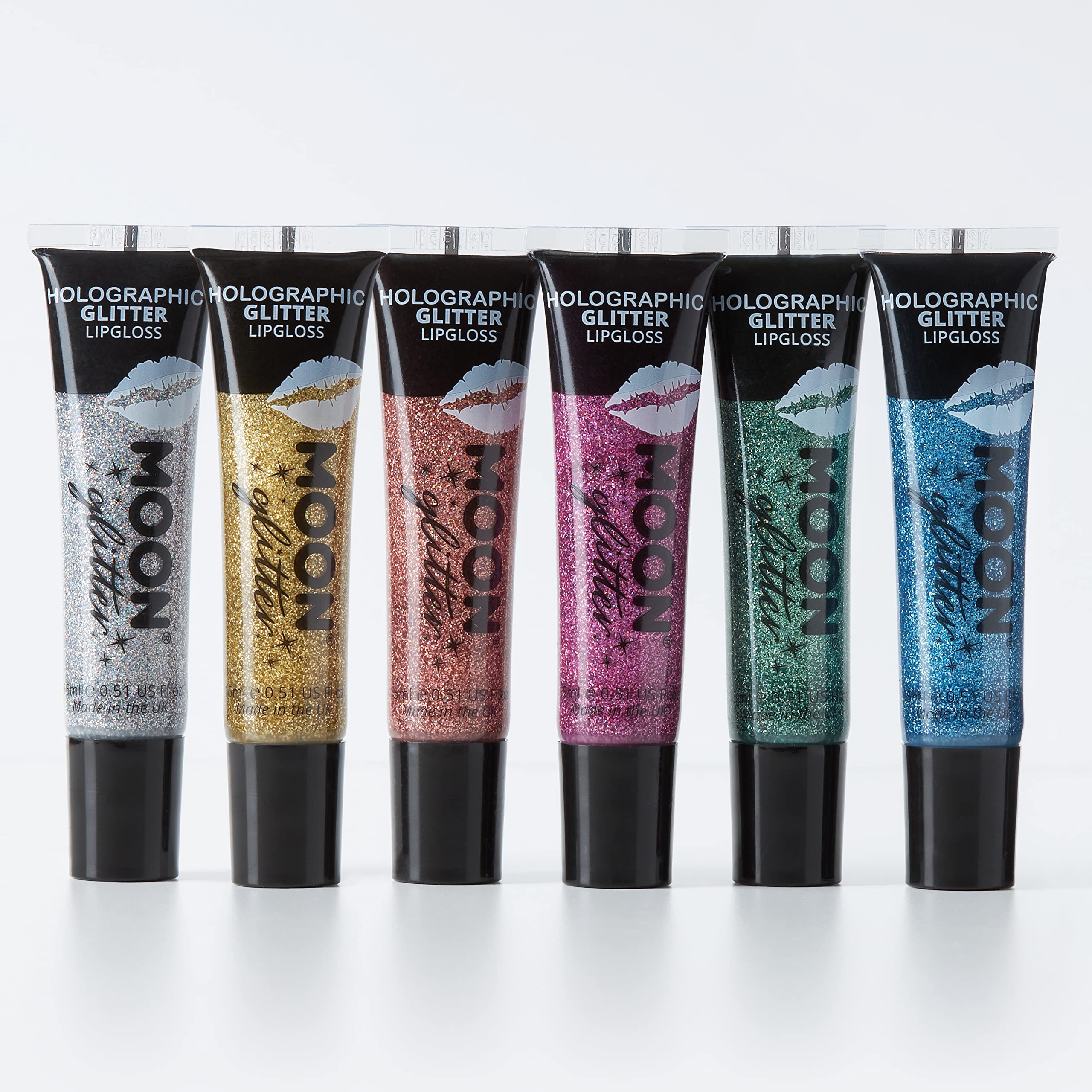 Moon Glitter Holographic Glitter Lipgloss 0.50fl oz - Set of 6
